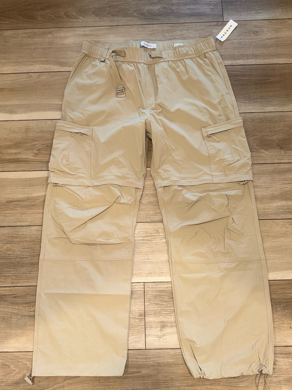 PacSun Men's Khaki Convertible Cargo Pants